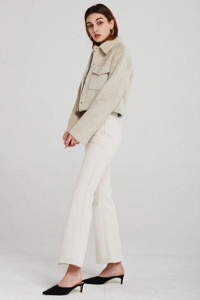 Vanessa Cropped Shearling Jacket