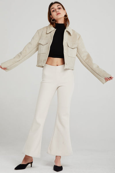 Vanessa Cropped Shearling Jacket