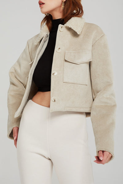 Vanessa Cropped Shearling Jacket