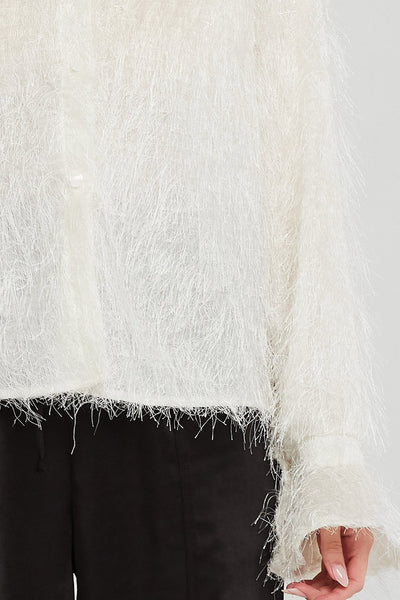 Kaitlyn Fuzzy Fringe Blouse