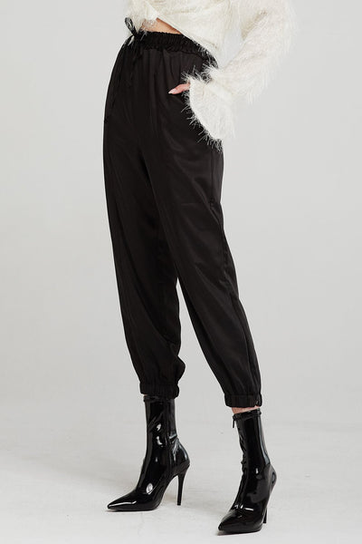 Nicole Satin Joggers