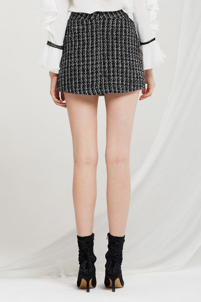 Annie Embroidered Tweed Skirt