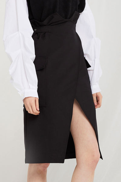 Rina Belted Wrap Skirt