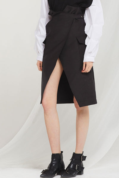 Rina Belted Wrap Skirt