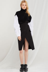 Rina Belted Wrap Skirt