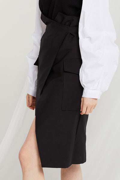 Rina Belted Wrap Skirt