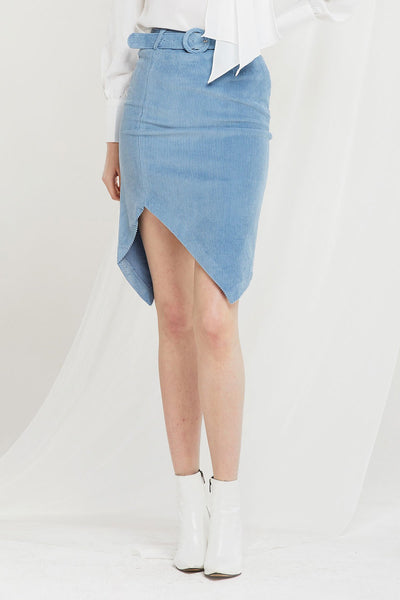 Darlene Corduroy Zigzag Skirt