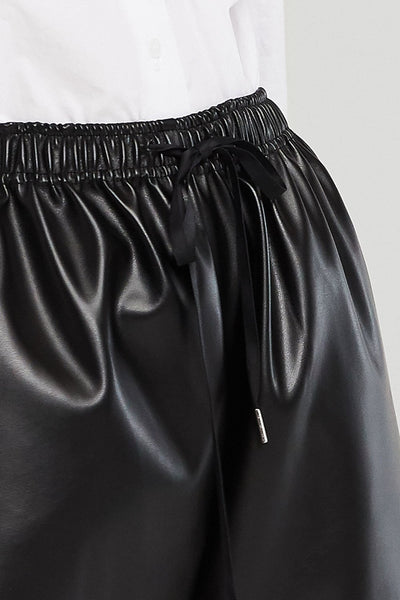 Nevaeh Pleather Knee Length Pants