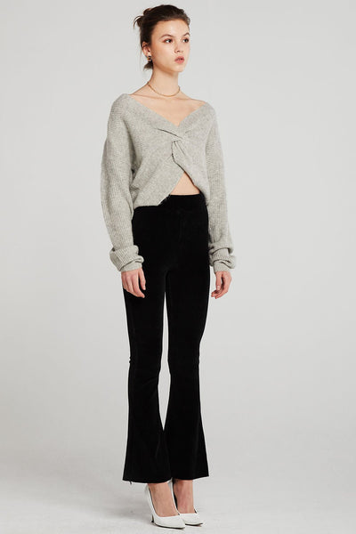 Jane Twist-Front Knit Top