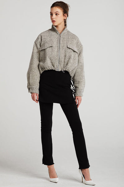 Alice Herringbone Crop Jacket