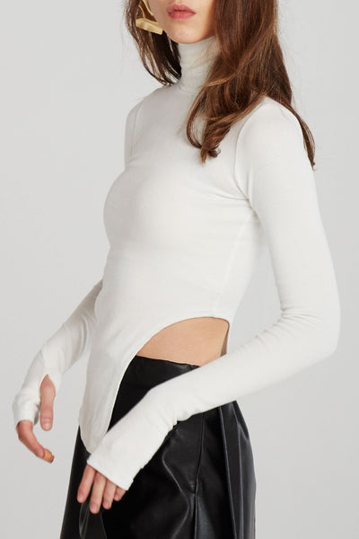 Brooke Asymmetric Cut Out Top