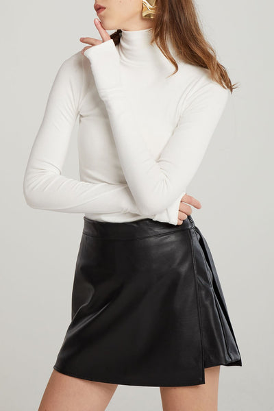 Morgan Pleather Skort