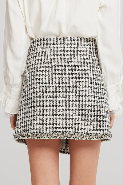 Khloe Tweed Wrap Skirt