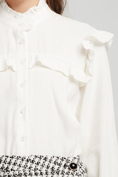 Joanna Ruffle Yoke Blouse