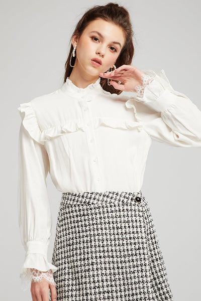 Joanna Ruffle Yoke Blouse