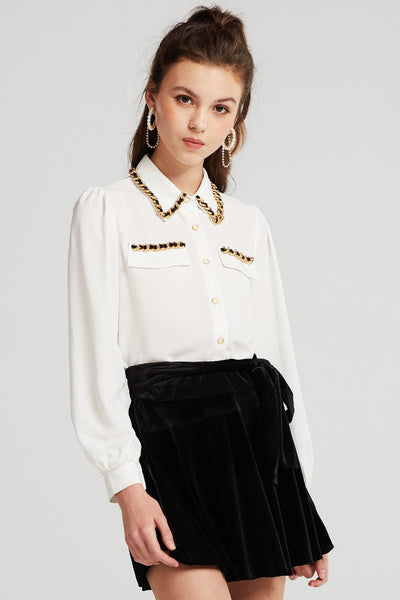 Hazel Chain Braid Blouse