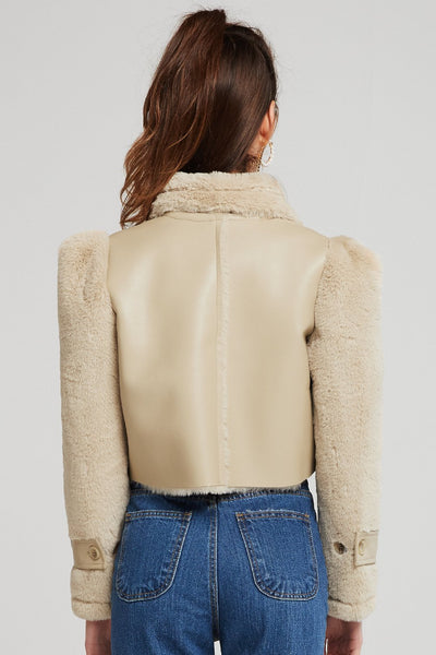 Vivian Structured Shearling Jacket