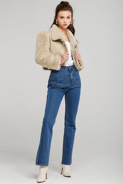 Vivian Structured Shearling Jacket