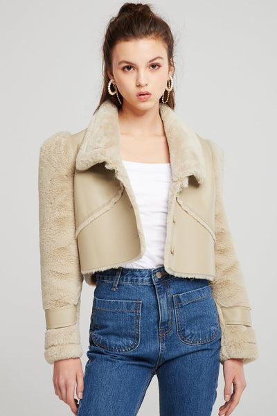 Vivian Structured Shearling Jacket