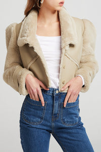 Vivian Structured Shearling Jacket