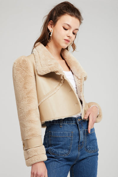 Vivian Structured Shearling Jacket