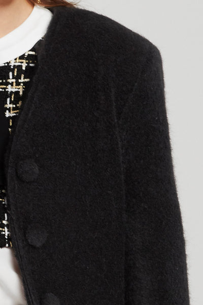 Anna Fuzzy Cropped Jacket