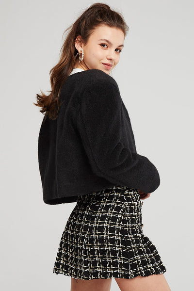 Anna Fuzzy Cropped Jacket