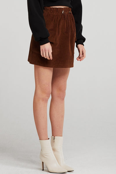 Kaylee Pocket Detail Cord Skirt