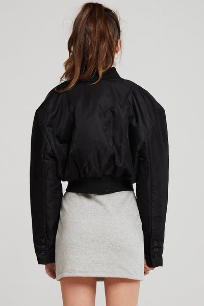 Nova Cropped Bomber Jacket