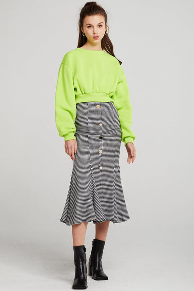 Parker Houndstooth Mermaid Skirt