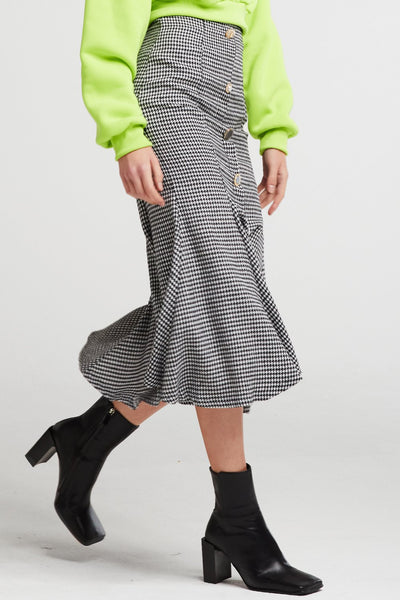 Parker Houndstooth Mermaid Skirt