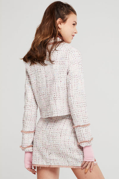 Arden Gold-Trim Tweed Jacket