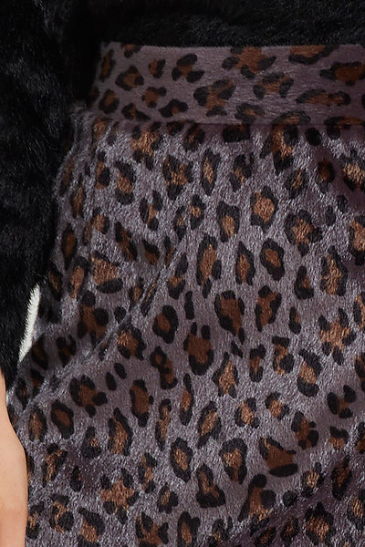 Corinne Leopard Print Skirt