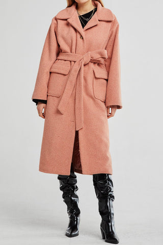 Eleanor Wide Collar Long Coat