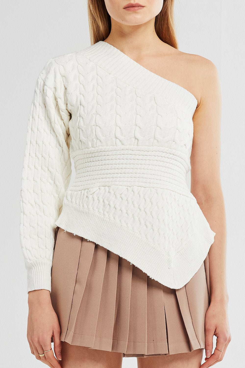 Serenity One Shoulder Knit Top