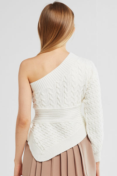 Serenity One Shoulder Knit Top