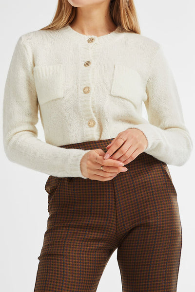 Madison Fuzzy Cropped Cardigan