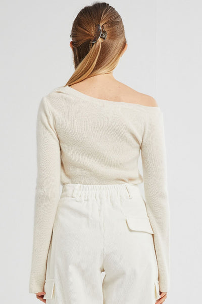 Everly Off-the-Shoulder Knitted Pullover