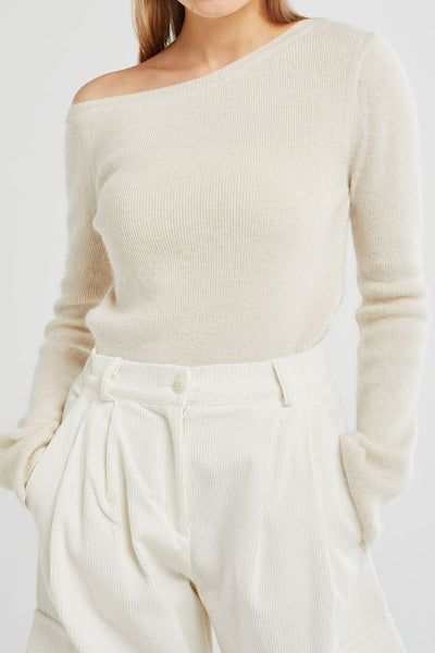 Everly Off-the-Shoulder Knitted Pullover