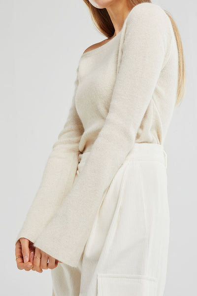 Everly Off-the-Shoulder Knitted Pullover