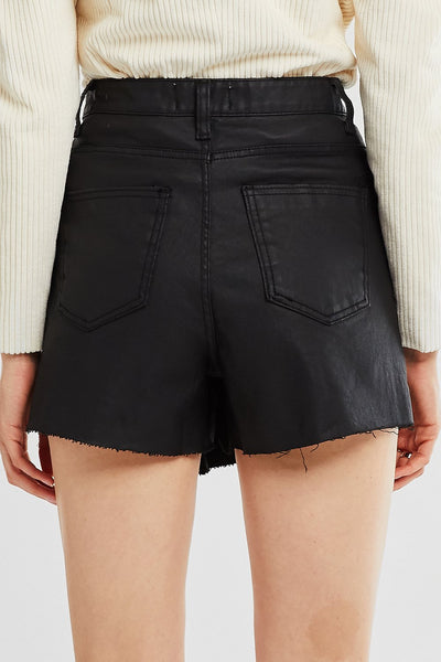 Lydia Pleather Wrap Skort