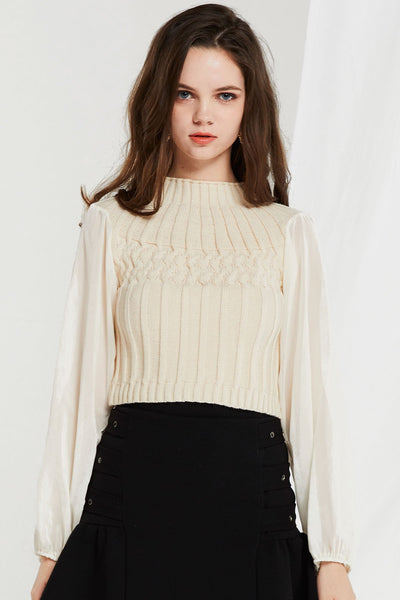 storets.com Alecia Knit Sheer Top