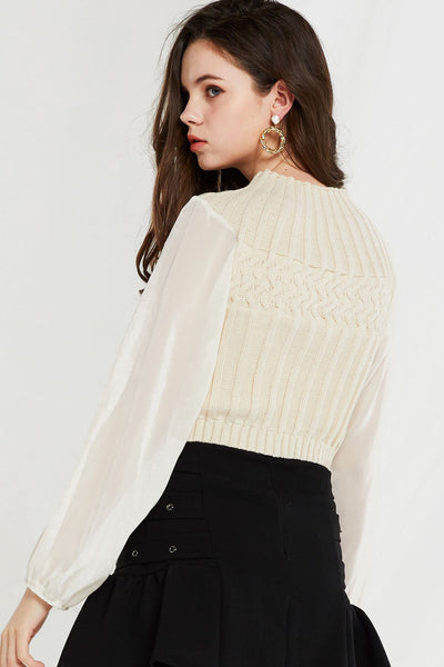 storets.com Alecia Knit Sheer Top