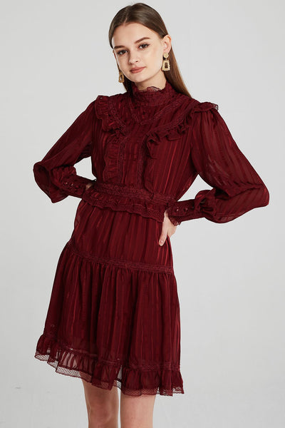 Sarah Shimmer Pleated Dress