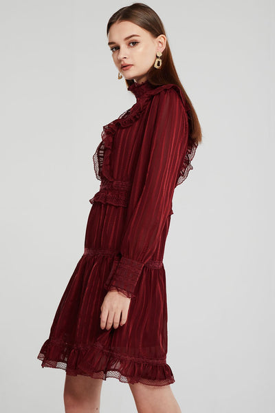 Sarah Shimmer Pleated Dress