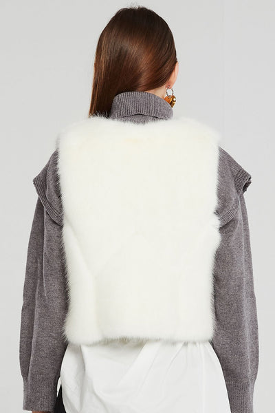 Linda Faux Mink Fur Vest