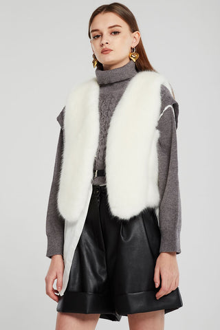 Linda Faux Mink Fur Vest