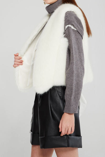 Linda Faux Mink Fur Vest