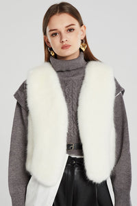 Linda Faux Mink Fur Vest