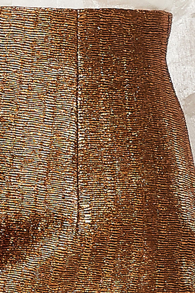 Simone Textured Metallic Skirt